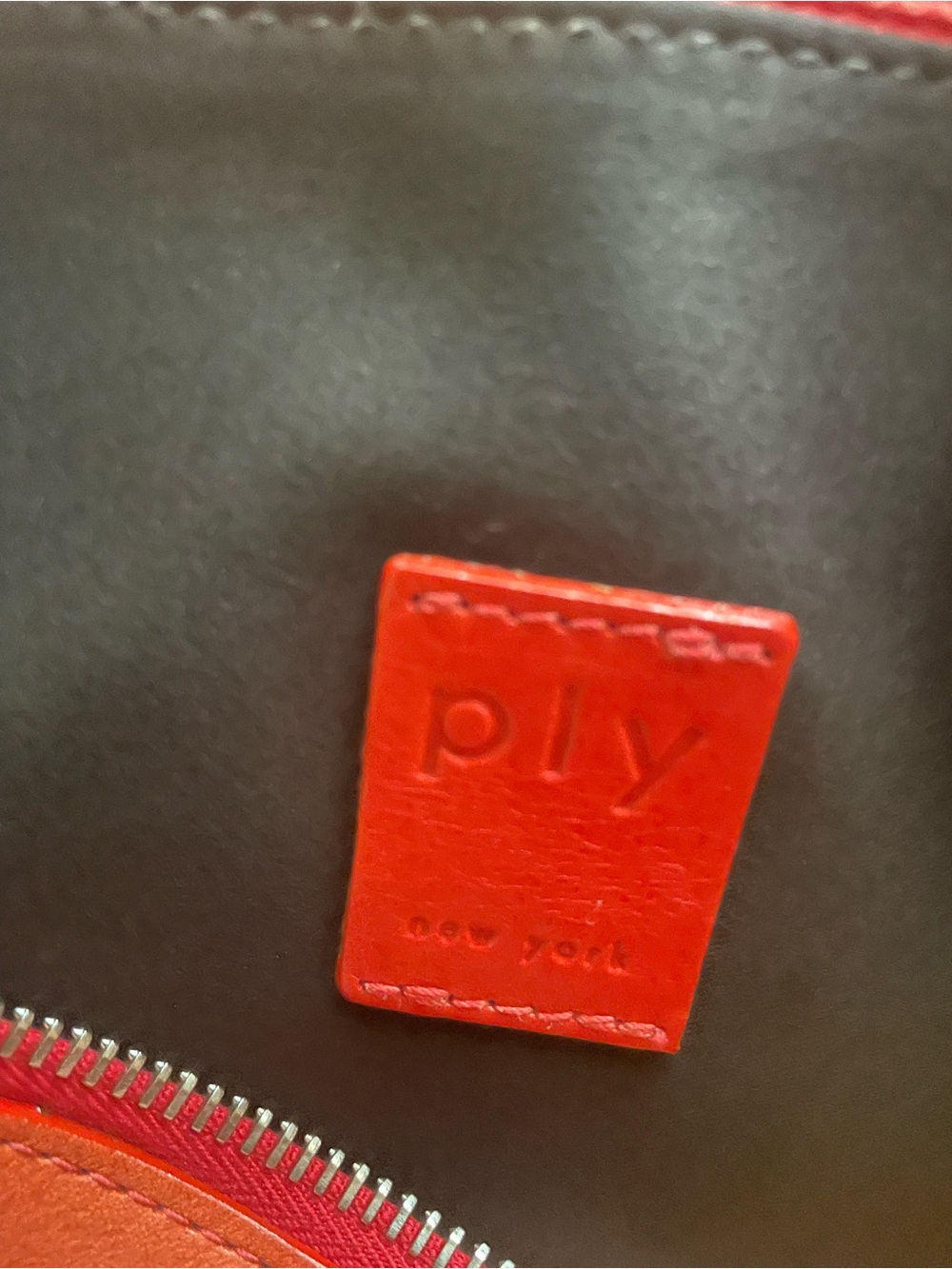 Red Leather backpack PLY - Picture 4 of 11